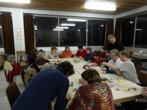 Soirée de pliage avec les membres d'Origami Alsace