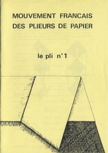 couverture du Pli n°1 (1979)